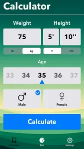 Smart BMI & Health Calculator screenshot 1