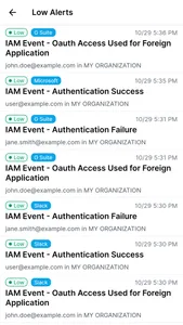 SaaS Alerts screenshot 1