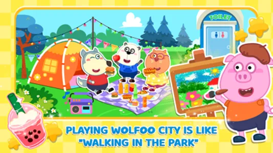 Wolfoo's Town: Dream City Game screenshot 3