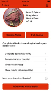 Dnd Character Journal screenshot 0