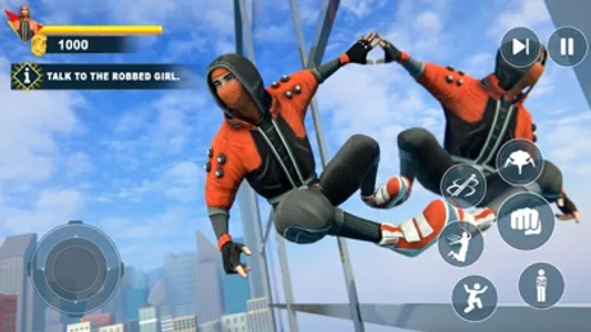 Rope Superhero Fighter Rescue screenshot 1
