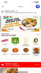 box food online delivery app screenshot 2