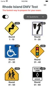 Rhode Island DMV Practice 2025 screenshot 0