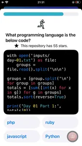 WHAT THE CODE? for Github screenshot 0