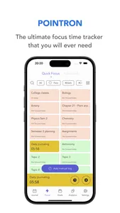 Pointron - Focus time tracker screenshot 0