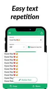 Text Repeater: Repeat Text App screenshot 0