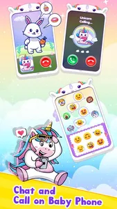 Baby Unicorn Phone For Kids 2+ screenshot 1