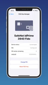 SafeNet FIDO Key Manager screenshot 1