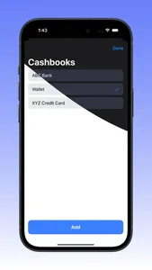 CashBook: Cash management screenshot 0