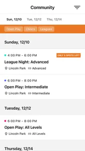 SPF Pickleball screenshot 2