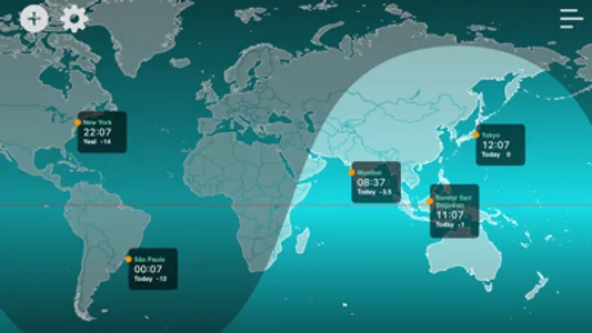 World Time Clock-Weather & Map screenshot 0