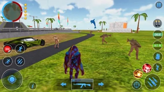 Gangster Fish Head:City Battle screenshot 2