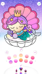 Mermaid coloring book kids screenshot 3