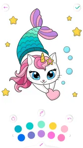 Mermaid coloring book kids screenshot 4