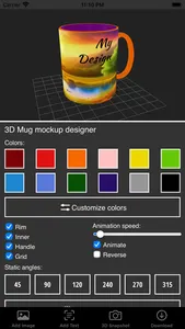 3D Mug Mockup Designer screenshot 0