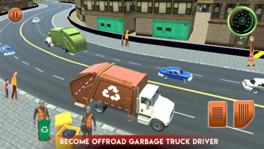 Garbage Track 3D Cleaning Game screenshot 1