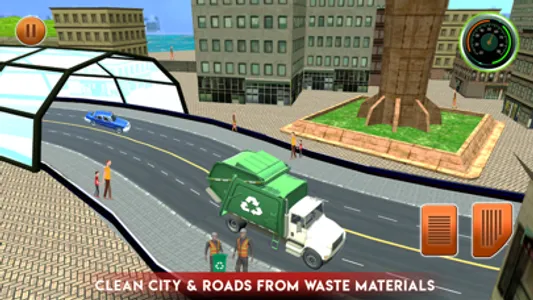 Garbage Track 3D Cleaning Game screenshot 2