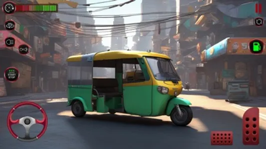 Modern Tuk Tuk Rickshaw Game screenshot 1