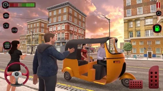 Modern Tuk Tuk Rickshaw Game screenshot 4