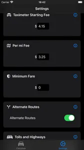 Taximeter Tariff screenshot 2