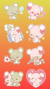 Sweet sugar cubs Stickers screenshot 0