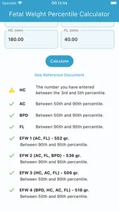 Fetal Weight Calculator screenshot 2