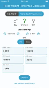 Fetal Weight Calculator screenshot 3
