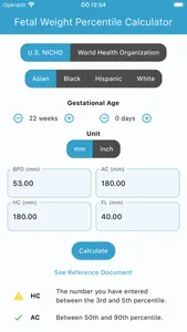 Fetal Weight Calculator screenshot 4