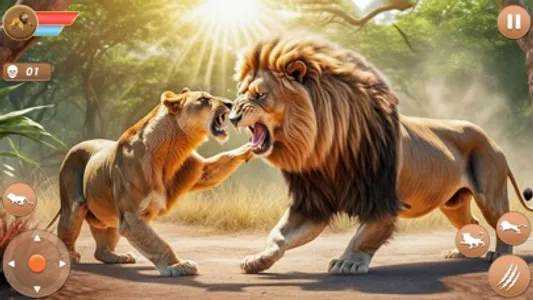 Angry Lion Simulator Lion Game screenshot 2