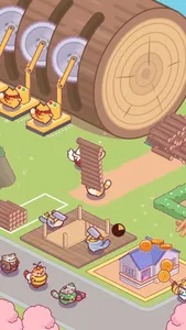 Idle Lumbercat - Wood Games screenshot 2