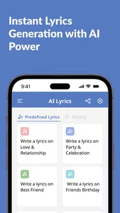 AI Lyrics Generator-Song Maker screenshot 1