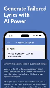 AI Lyrics Generator-Song Maker screenshot 2