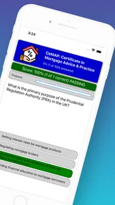CeMAP Mortgage Advice Exam screenshot 1