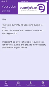 Event Job screenshot 1