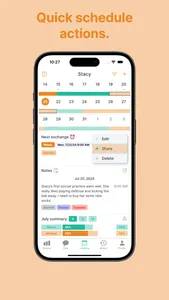 Kidtime Coparent Calendar Chat screenshot 1