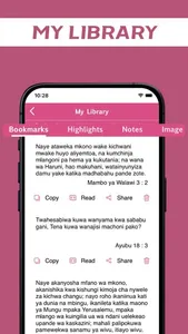 Biblia Takatifu in Swahili. screenshot 4