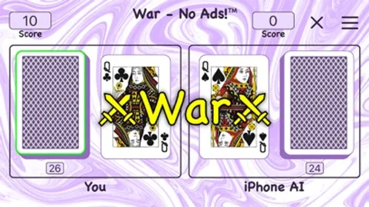 War card game - No Ads! screenshot 0