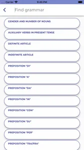 Italian GrammarーLessons・Tests screenshot 4