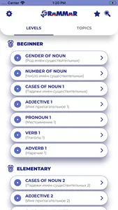Russian GrammarーLessons・Tests screenshot 0