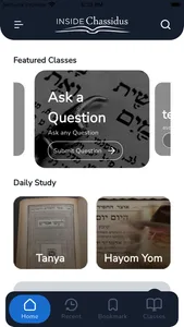 Inside Chassidus Mobile App screenshot 0