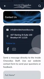 Inside Chassidus Mobile App screenshot 1