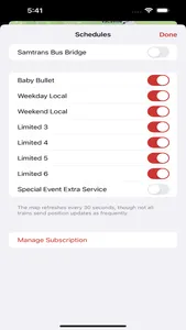 Live Caltrain Map screenshot 1