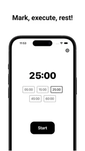 WhiteFocus: timer & pomodoro screenshot 0