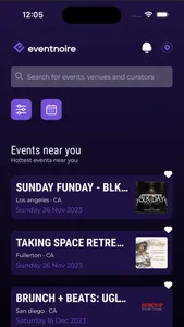 Eventnoire: Events & Community screenshot 2