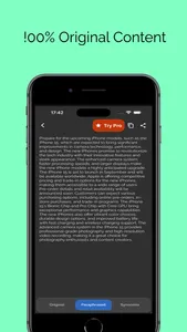 Paraphrase Tool - Reword app screenshot 1