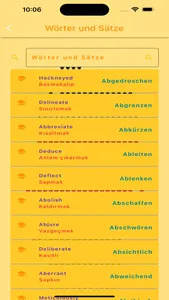 German Words Vocabulary screenshot 1