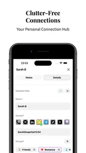PeopleNotes: Track Connections screenshot 1