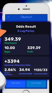 Bet Stuff ▶▶ Odds Calculator screenshot 2