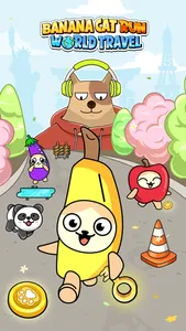 Banana Cat Run: World Travel screenshot 0