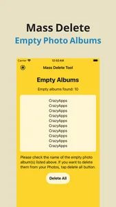 Album Utility Mass Delete Tool screenshot 1